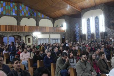 Missa dos romeiros abriu as celebraÃ§Ãµes das Santas Missas em Laranjeiras do Sul (12/10)